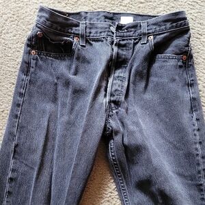 Levi's 501 Black Jeans 30w X 34
